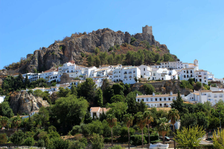 Landscape of the village of Zahara de la Sierra